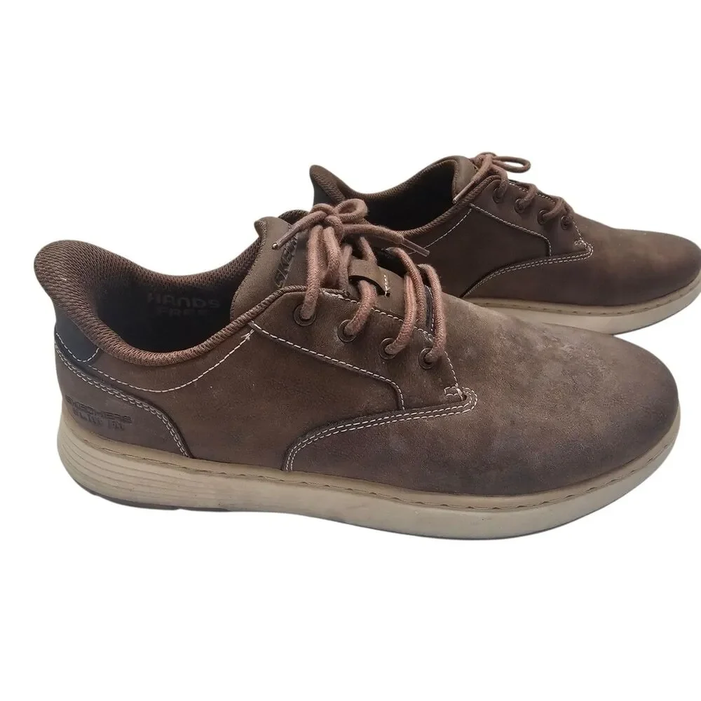 Skechers Men's Swift Fit Casual Shoe Brown 11 Hands Free
